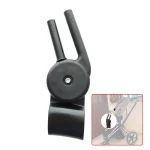 Adaptateur poussette Mios 2/3 fixations sécurisées plastique noir compatibilité siègesauto portage bébé