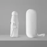 Parapluie voyage compact portable résistant pliable étanche 6 nervures renforcées design épuré style moderne