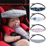 Ceinture de fixation de tête bébé support de tête siège voiture positionneur sommeil oreiller sécurité compatible poussette 16 ans
