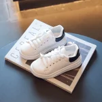 Chaussures bébé garçons baskets blanches fille Tennis 1 an 2 ans étudiant lacets plates décontractées confortables respirantes