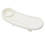 Portegobelet poussette universel antidérapant détachable plateau blanc ABS compact