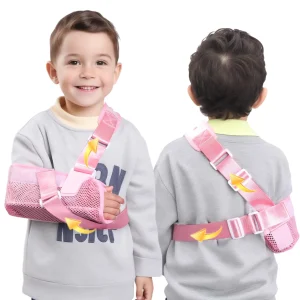 Attelle bras enfant élingue bras soutien bras enfants blessure épaule rose