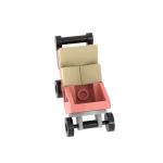 Chariot infantile blocs de construction jouet d&rsquo;éveil bébé enfants accessoire imitation ville cadeau garçon fille jouets éducatifs