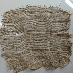 Matériau en jute pour décoration bébé accessoire photo style rustique tissage naturel usage多é