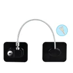 Cable de verrouillage de porte pour bébé serrure de sécurité pour enfants fenêtre de réfrigérateur ouverture de sécurité Protection de sécurité pour enfants  black