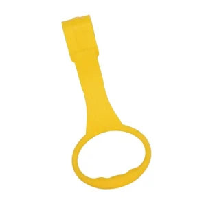 Ouvrebocal en plastique flexible jaune grip texturé cuisine pratique accessoire ménage outil cuisine grip antidérapant jaune vif simple efficace couleur unie outil indispensable