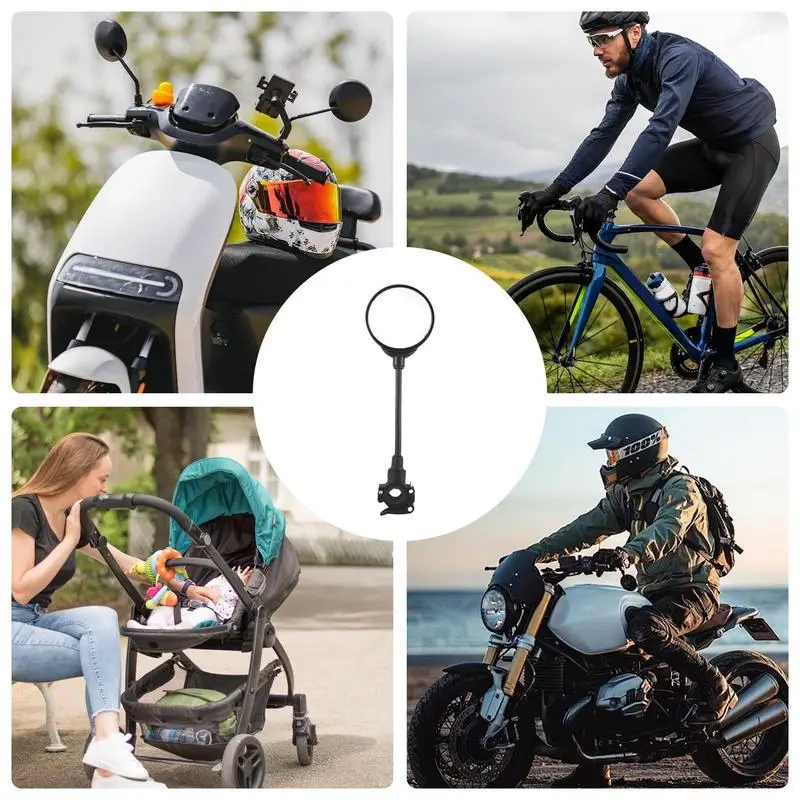 Miroir de sécurité convexe pour poussette facile à installer antiéblouissement pour bébé