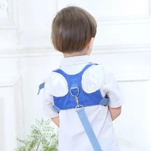 Ceinture de sécurité pour bébé aile de marche laisse pour enfant collier de gardien de but corde Antiperte pour enfant Blue Ceinture de sécurité pour bébé aile de marche laisse pour enfant collier de gardien de but corde Antiperte pour enfant Blue