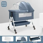 Berceau mobile pour bébé lit Portable pliable et multifonctionnel pour nouveauné grand lit d&rsquo;épissure  Standard