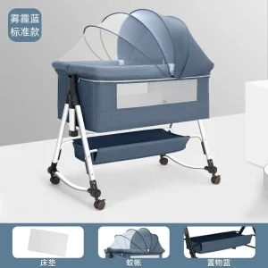 Berceau mobile pour bébé lit Portable pliable et multifonctionnel pour nouveauné grand lit d&rsquo;épissure  Standard