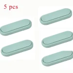 Organisateur de rangement en plastique pour enfants 5 pièces design moderne pastel vert rangement pratique compact et durable