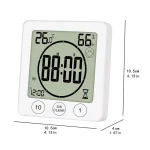 Compteur numérique température humidité bébé chambre thermomètre hygromètre mural magnétique sécurité bébé design moderne compact