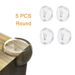 Protègecoins bébé silicone transparent 5 pièces protection sécurité meubles arrondis anti choc