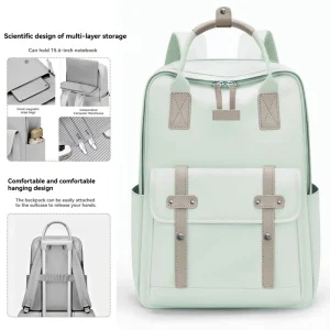 Sac maman highend portable style moderne pratique sac à dos pour maman et bébé  vert