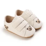 Chaussures bébé filles garçons chaussons en coton brodés visage ours antidérapant doux chauds 012 mois