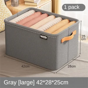 Boîte de rangement pour vêtements sousvêtements et chaussettes organizer de tiroir polyester poignées oranges style moderne durable facile à transporter