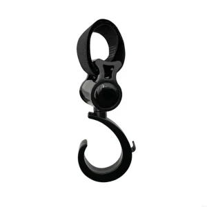 Accrochesac poussette multifonctionnel crochet plastique noir sangle verrouillage portable bébé sac à langer attachement sécuritaire Accrochesac poussette multifonctionnel crochet plastique noir sangle verrouillage portable bébé sac à langer attachement sécuritaire