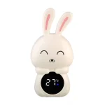 Thermomètre numérique bébé lapin flottant eau bain température sécurité LED affichage 040°C style kawaii design mignon déco chambre bébé