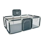 Parc de Jeu pour Bébé en Matériaux Durs Design Moderne et Sécurité Usage Intérieur et Extérieur