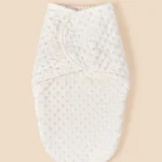 Couverture d’emmaillotage pour bébé nouveauné 1 paquet facile à utiliser parfaite pour garçon et fille accessoires bébé confortables hypoallergénique polyester doux blanc