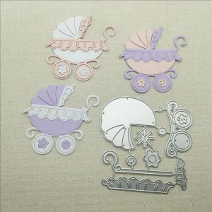 Matrices de découpe en métal pour landau bricolage scrapbooking album cartes de vœux artisanat décoratif accessoire bébé loisirs créatifs style moderne