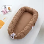 Couffin portable lit de voyage bébé couffin parechocs oreiller portable berceau cadeau en coton nid bébé lit bébé  Design moderne sécurisé et confortable