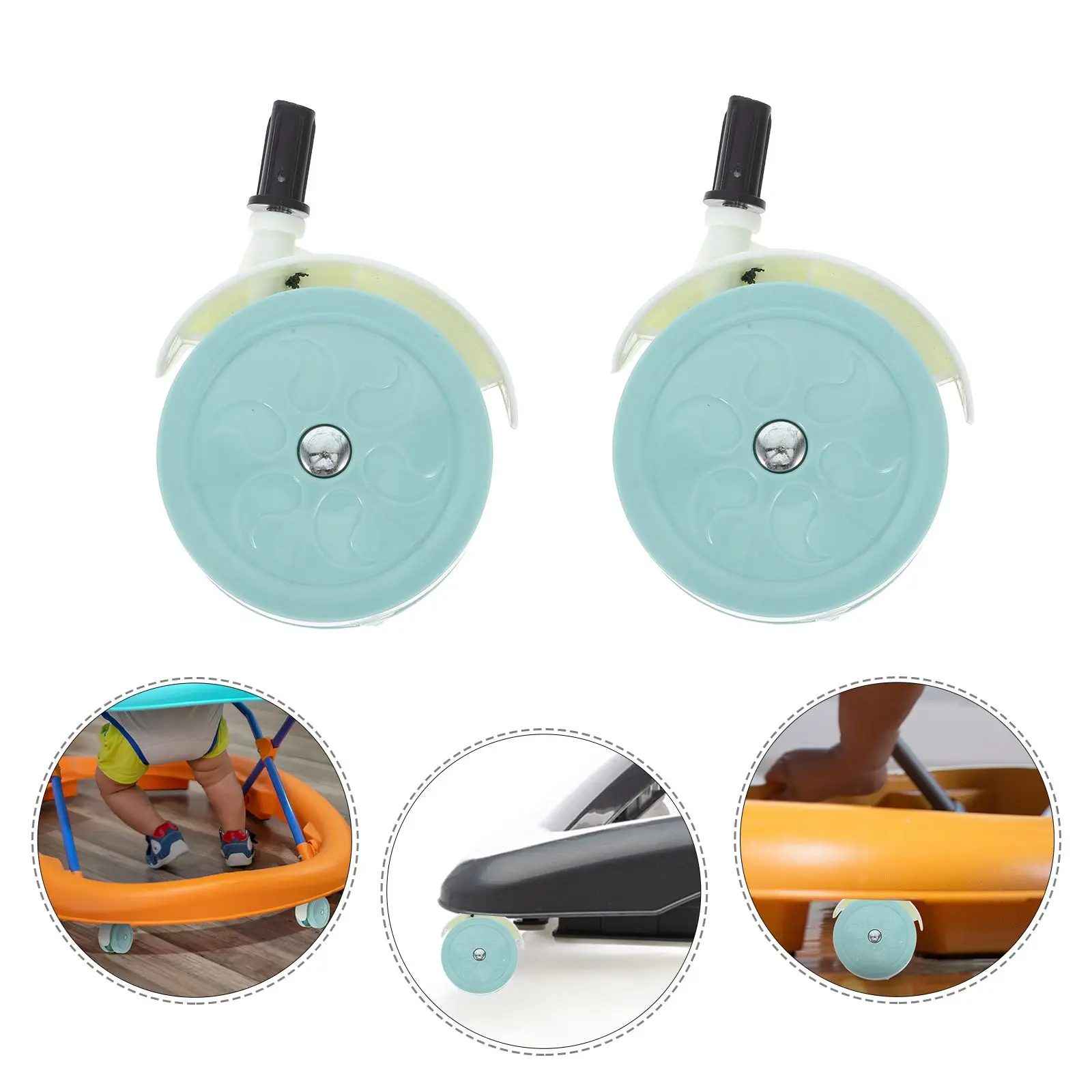 Roues silencieuses 360 degrés design moderne mobilité fluide accessoires mobilier bébé