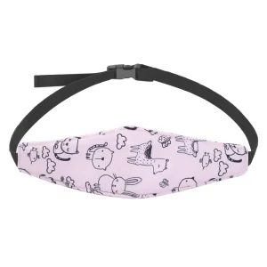 Support de tête de siège voiture bébé positionneur sommeil oreiller sécurité bébé protection tête bébé ceinture fixation réglable garçon fille rose motifs animaux
