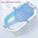 Oreiller baignoire bébé ajustable support siège antidérapant coussin croix tapis bain 024 mois bébé confort sécurité