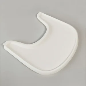 Chaise haute pour bébé snack jouets plateau rangement absorption sous vide blanc