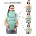 Sangles de sac à dos Anca 3 en 1 pour bébé 03 ans ergonomiques multiusages avec capuchon protecteur design moderne facile à utiliser