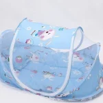 Tente de jeu pliable pour bébé 03 ans filet mosquitaire lit de voyage moustiquaire couvrelit fourretout bébé Rabbit Blue
