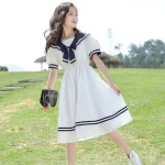 Robe princesse fille style été coréen col polo vêtements enfants mode tendance été 2023 qualité supérieure respirant confortable