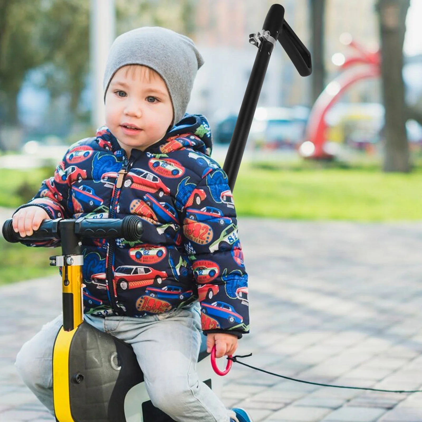 Poignée de scooter pliable pour poussette bébé accessoire de transport matériau stable usage sécurisé design pratique solution multifonctionnelle