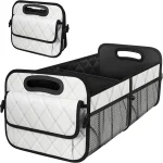 Organisateur de coffre voiture bébé 6 poches tissu durable pliable rangement sécurisé