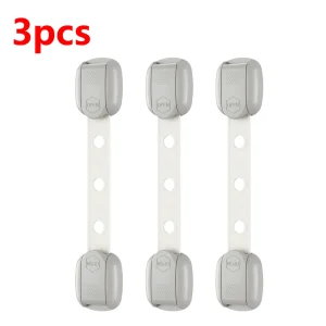 Serrure de sécurité pour bébé et enfant ouverture de fenêtre de réfrigérateur câble de sécurité serrure de porte pour enfants Protection de sécurité pour enfants C301Gray 3pcs Serrure de sécurité pour bébé et enfant ouverture de fenêtre de réfrigérateur câble de sécurité serrure de porte pour enfants Protection de sécurité pour enfants C301Gray 3pcs