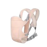 Portebébé confortable ergonomique avec sangle ajustable poche intégrée design moderne rose adapté aux sorties et voyages 02 ans