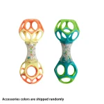 Jouet d&rsquo;haltère à hochet pour bébé jouet de dentition jouet éducatif jouet multicolore jouet pour bébé 3 mois et plus jouet en plastique souple jouet sécuritaire jouet pour enfants en bas âge