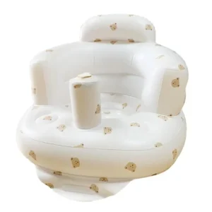 Canapé gonflable portable pour bébé chaise de piscine siège flottant support de dos tabouret de bain antichute  Design ours