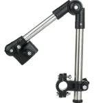 Support universel pivotant pour parapluie compatible poussette fauteuil roulant vélo ajustable 360° acier inoxydable fixation sécurisée design moderne