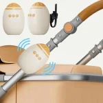 Accessoire à bascule pour poussette bébé portable balançoire automatique sucette de sommeil avec bruit blanc dispositif d&rsquo;aide au sommeil shaker