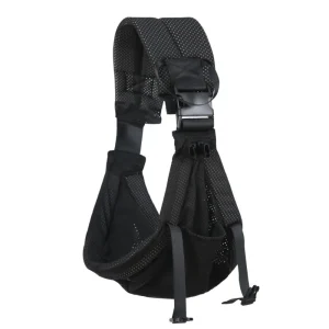 Portebébé en bandoulière maille noir pour nouveauné sécurité et confort bébé transport avant ajustable pratique moderne minimaliste Portebébé en bandoulière maille noir pour nouveauné sécurité et confort bébé transport avant ajustable pratique moderne minimaliste