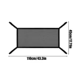 Filet de sécurité bébé 4 côtés barrière protection enfants outil de marche intérieur maille durable design moderne usage cuisine salon couleur noire