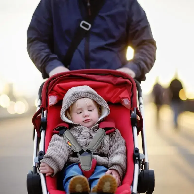 Housses épaules poussette 3 pièces harnais bébé confort sécurité coussin d&rsquo;épaule doux accessoire poussette garçon fille