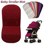 Coussin de poussette confortable Baby Stroller Mat matelas doux pour bébé housse amovible accessoires poussette four seasons matériau en polyester design moderne divers coloris
