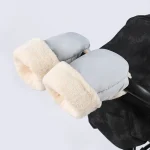 Mitaines de poussette hiver gants chauds imperméables en polaire épaisse coupevent résistants au froid pour bébé