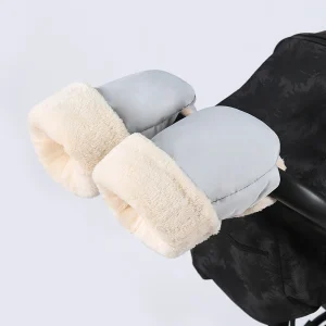 Mitaines de poussette hiver gants chauds imperméables en polaire épaisse coupevent résistants au froid pour bébé