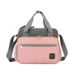 Sac à couches étanche Love Queen style messager grande capacité maternité rose gris