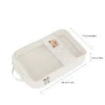 Sac à couches voyage portable étanche organizer bébé White Bear vêtements toilette maman papa sac de rangement pratique