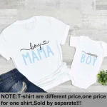 Tshirt assorti maman et moi tshirt bébé vêtement famille coton doux style familial collection été